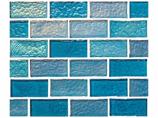 National Pool Tile Sea Ice Series 1x2 Glass Tile | Lagoon | ICE-LAGOON1X2 3 National Pool Tile Sea Ice Series 1x2 Glass Tile | Lagoon | ICE-LAGOON1X2