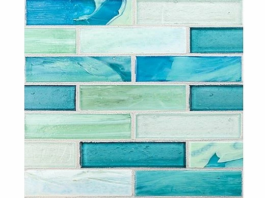 National Pool Tile Santorini Series 1x4 Glass Tile | Cerulean Aqua | SAN-AQUA1x4 3 National Pool Tile Santorini Series 1x4 Glass Tile | Cerulean Aqua | SAN-AQUA1x4