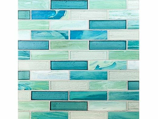 National Pool Tile Santorini Series 1x4 Glass Tile | Cerulean Aqua | SAN-AQUA1x4 4 National Pool Tile Santorini Series 1x4 Glass Tile | Cerulean Aqua | SAN-AQUA1x4 - Image 2