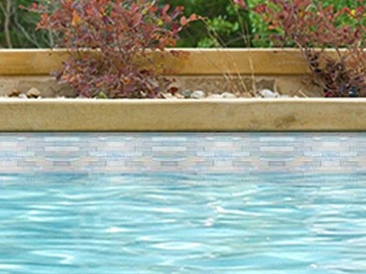 National Pool Tile Santorini Series 1x4 Glass Tile | Argent Blue | SAN-BLUE1X4 6 National Pool Tile Santorini Series 1x4 Glass Tile | Argent Blue | SAN-BLUE1X4 - Image 4