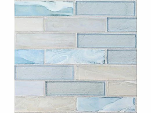 National Pool Tile Santorini Series 1x4 Glass Tile | Argent Blue | SAN-BLUE1X4 5 National Pool Tile Santorini Series 1x4 Glass Tile | Argent Blue | SAN-BLUE1X4 - Image 3