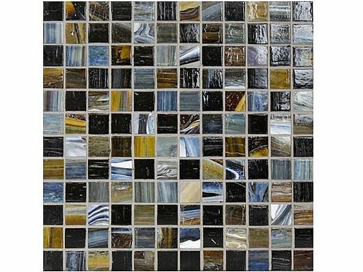 National Pool Tile Santorini Series 1x1 Glass Tile | Umbria Black | SAN-BLACK 6 National Pool Tile Santorini Series 1x1 Glass Tile | Umbria Black | SAN-BLACK - Image 4