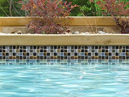 National Pool Tile Santorini Series 1x1 Glass Tile | Umbria Black | SAN-BLACK 5 National Pool Tile Santorini Series 1x1 Glass Tile | Umbria Black | SAN-BLACK - Image 3