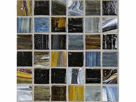 National Pool Tile Santorini Series 1x1 Glass Tile | Umbria Black | SAN-BLACK 3 National Pool Tile Santorini Series 1x1 Glass Tile | Umbria Black | SAN-BLACK