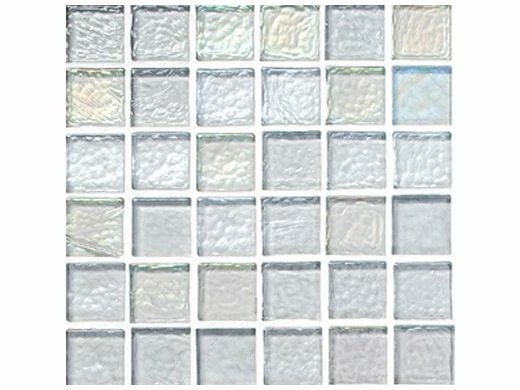 National Pool Tile Sea Ice Series 1x1 Glass Tile | Silver | ICE-SILVER 3 National Pool Tile Sea Ice Series 1x1 Glass Tile | Silver | ICE-SILVER
