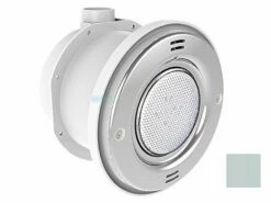 A&A Manufacturing QuikBrite Adjustable Angle White LED Pool And Spa Light | 12V 50' Cord | Light Gray Trim Plate | 579593