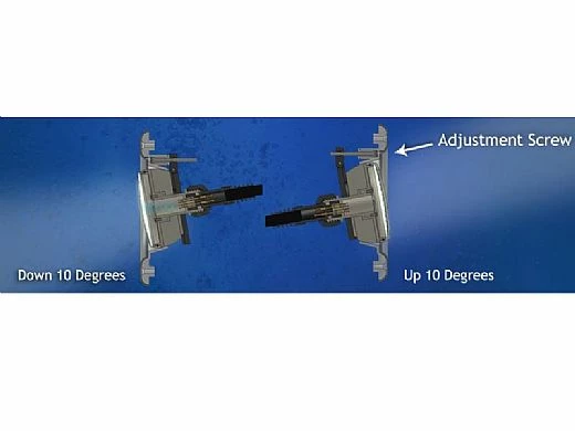 A&A Manufacturing QuikBrite Adjustable Angle White LED Pool And Spa Light | 12V 50' Cord | Stainless Steel Trim Plate | 579657 5 A&A Manufacturing QuikBrite Adjustable Angle White LED Pool And Spa Light | 12V 50' Cord | Stainless Steel Trim Plate | 579657 - Image 3