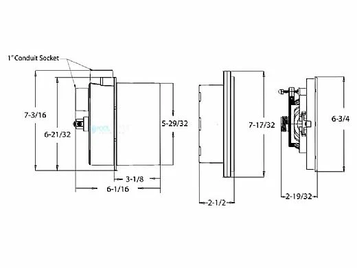 A&A Manufacturing QuikBrite Adjustable Angle White LED Pool And Spa Light | 12V 50' Cord | Stainless Steel Trim Plate | 579657 4 A&A Manufacturing QuikBrite Adjustable Angle White LED Pool And Spa Light | 12V 50' Cord | Stainless Steel Trim Plate | 579657 - Image 2