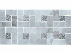 National Pool Tile Fusion Mosaic Quartz With Glass Tile | Grey Quartz | FS-PINWHEELGQ -Hayward Shop 169441 0 2018526163459