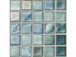 National Pool Tile Boutique Oceanside Mini Blend Glass Tile | Aquamarine | OCN-AQUAMARINE MINI