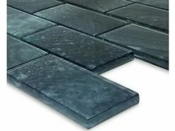 Artistry In Mosaics Subway Series 2x4 Glass Tile | Stratus Gray | GS84896B2