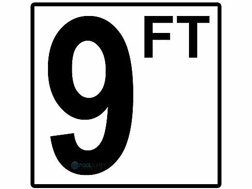 Depth Marker 5" Frost Proof Tile | 9 FT Non-Skid | DM52-2090 3 Depth Marker 5" Frost Proof Tile | 9 FT Non-Skid | DM52-2090