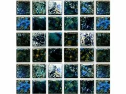 Fujiwa Tile SAGA Series 1x1 | Blue Blend | SAGA-112