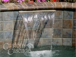 Custom Cascades 12" Waterfall | 1.5" Lip | Bottom Feed | Tan | 1000-12T-BTM