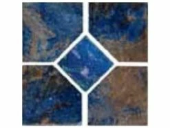 National Pool Tile Coral 6x6 Deco Tile | Rustic Blue | CRL-RUSTIC DECO GL