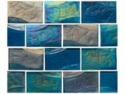 National Pool Tile Sea Ice Series 2x3 Glass Tile | Lagoon | ICE-LAGOON2X3