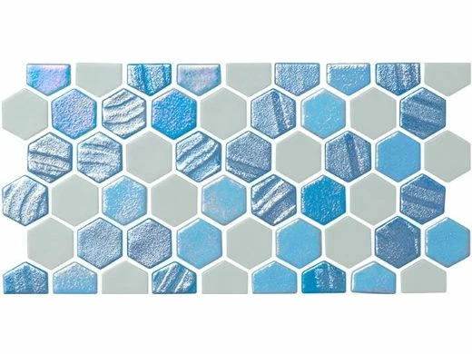 National Pool Tile Starburst Border Glass Tile | Arctic Blue | STA-ARCTIC BDR 3 National Pool Tile Starburst Border Glass Tile | Arctic Blue | STA-ARCTIC BDR