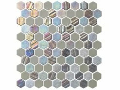National Pool Tile Starburst Mosaic Glass Tile | Smoke Gray | STA-SMOKE