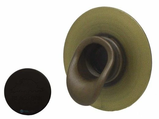 Black Oak Foundry Short Scupper With Round Backplate | Oil Rubbed Bronze Finish | S65-ORB | S69-ORB Round 3 Black Oak Foundry Short Scupper With Round Backplate | Oil Rubbed Bronze Finish | S65-ORB | S69-ORB Round