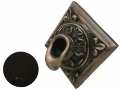 Black Oak Foundry Diamond Short Oak Leaf Scupper | Oil Rubbed Bronze Finish | S61-ORB Diamond