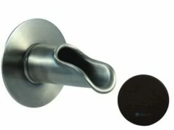 Black Oak Foundry Roman Scupper With Round Backplate | Oil Rubbed Bronze Finish | S55-ORB | S58-ORB Round