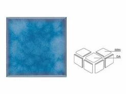 National Pool Tile Akron Field 3X3 Surface Bullnose Trim | Cloud Blue | KAK325 SBN