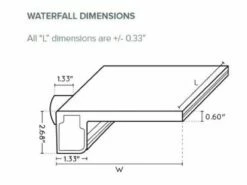 Natural Wonders Classic 36" Waterfall With | 1" Lip Bottom Port | White | 25576-320-000 18 Natural Wonders Classic 36" Waterfall With | 1" Lip Bottom Port | White | 25576-320-000 -Hayward Shop 178103 0 202039102340