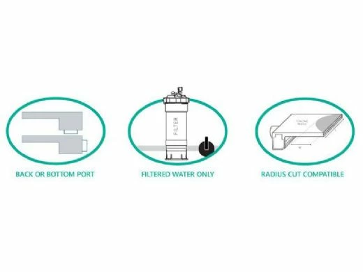 Natural Wonders Classic 48" Waterfall With | 1" Lip Bottom Port | White | 25576-420-000 9 Natural Wonders Classic 48" Waterfall With | 1" Lip Bottom Port | White | 25576-420-000 - Image 7