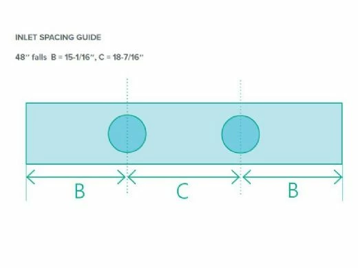 Natural Wonders Classic 48" Waterfall With | 1" Lip Bottom Port | White | 25576-420-000 5 Natural Wonders Classic 48" Waterfall With | 1" Lip Bottom Port | White | 25576-420-000 - Image 3