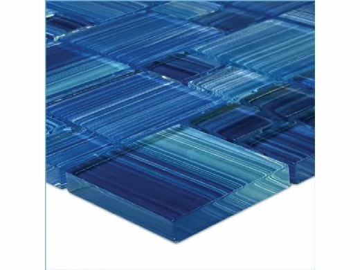 Artistry In Mosaics Watercolors Series Glass Tile | Caribbean Blue Mixed | GW8M2348B11 6 Artistry In Mosaics Watercolors Series Glass Tile | Caribbean Blue Mixed | GW8M2348B11 - Image 4