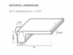 Natural Wonders Classic 84" Waterfall With | 1" Lip Back Port | White | 25577-720-000 -Hayward Shop 178347 0 2020117171628
