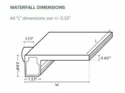 Natural Wonders Classic 96" Waterfall With | 1" Lip Back Port | White | 25577-820-000 -Hayward Shop 178360 0 2020120142759