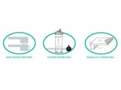 Natural Wonders Classic 96" Waterfall With | 1" Lip Back Port | White | 25577-820-000 -Hayward Shop 178360 0 202012014286