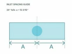 Natural Wonders Classic 24" Waterfall With 1" Lip Bottom Port | White | 25576-220-000 -Hayward Shop 179062 0 20203993737