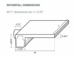 Natural Wonders 36" Streamfall With 6" Lip Back Port | White | 25588-330-000 -Hayward Shop 179136 0 2020312163211