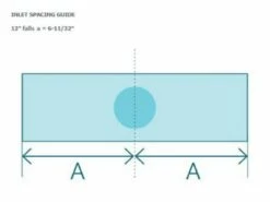 Natural Wonders 12" Rainfall With 6" Lip Back Port | White | 25587-130-000 -Hayward Shop 179143 0 202031385434