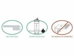 Natural Wonders 12" Rainfall With 6" Lip Back Port | White | 25587-130-000 -Hayward Shop 179143 0 202031385437