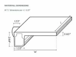 Natural Wonders 24" Rainfall With 6" Lip Back Port | White | 25587-230-000 -Hayward Shop 179208 0 202031911520