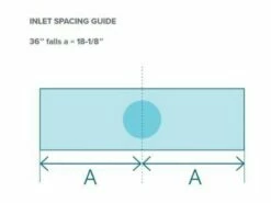Natural Wonders 36" Rainfall With 6" Lip Back Port | White | 25587-330-000 -Hayward Shop 179211 0 202031911388