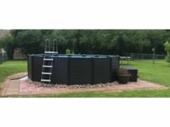 Intex Graphite Gray Panel Pools Above Ground Pool Package | 15' 8" Round X 49" Tall | 26383EH -Hayward Shop 179615 0 2020423112454