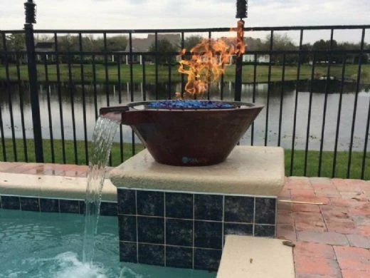 Bobe Artisian Series Round Water + Fire Bowl Original Lip | Manual Ignition Natural Gas | 32" X 12" | Copper | RCPPMFRA-32-NG 5 Bobe Artisian Series Round Water + Fire Bowl Original Lip | Manual Ignition Natural Gas | 32" X 12" | Copper | RCPPMFRA-32-NG - Image 3