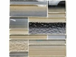 Ceravision CVKBGBR3 Bamboo Blend Glass Mosaic | Twilight Gray | BGBR-3