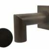Black Oak Foundry 1.5" Deco 90 Degree Downspout With Square Backplate | Oil Rubbed Bronze Finish | S943-ORB