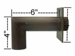 Black Oak Foundry 1.5" Deco 90 Degree Downspout With Square Backplate | Oil Rubbed Bronze Finish | S943-ORB 17 Black Oak Foundry 1.5" Deco 90 Degree Downspout With Square Backplate | Oil Rubbed Bronze Finish | S943-ORB -Hayward Shop 181641 0 2020107132947