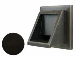 Black Oak Foundry Short Square Scupper Bare | Oil Rubbed Bronze Finish | S56-ORB | S69-ORB
