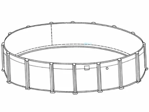 Laguna 8' Round Above Ground Pool | Basic Package 52" Wall | 182233 9 Laguna 8' Round Above Ground Pool | Basic Package 52" Wall | 182233 - Image 7