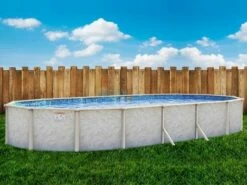 Pristine Bay 12' X 24' Oval Above Ground Pool | Basic Package 52" Wall | 182250
