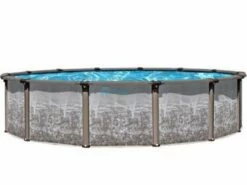 Regency LX 18' Round Resin Hybrid Above Ground Pool | Basic Package 54" Wall | 182435