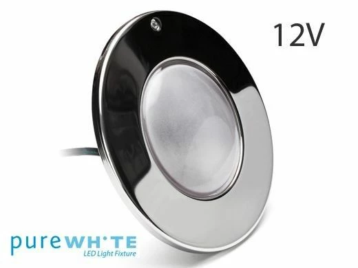J&J Electronics PureWhite LED Pool Light LI Series | 12V Warm White Equivalent To 300W 30' Cord | LPL-F1W-12-30-P27 21146 3 J&J Electronics PureWhite LED Pool Light LI Series | 12V Warm White Equivalent To 300W 30' Cord | LPL-F1W-12-30-P27 21146