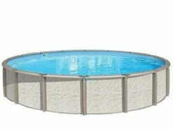 Azor 33' Round Above Ground Pool | Ultimate Package 54" Wall | 184786